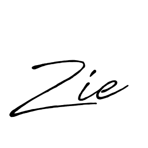 Similarly Antro_Vectra_Bolder is the best handwritten signature design. Signature creator online .You can use it as an online autograph creator for name Zie. Zie signature style 7 images and pictures png