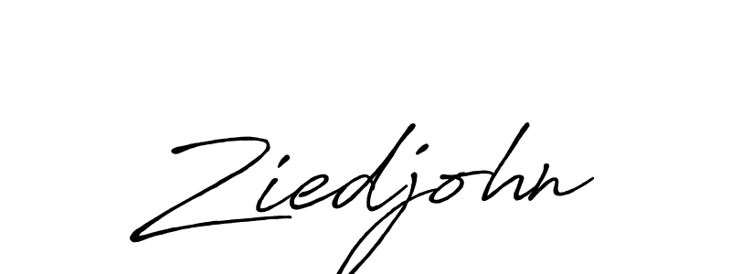 How to make Ziedjohn name signature. Use Antro_Vectra_Bolder style for creating short signs online. This is the latest handwritten sign. Ziedjohn signature style 7 images and pictures png