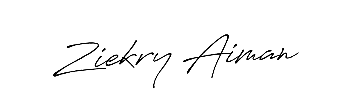 if you are searching for the best signature style for your name Ziekry Aiman. so please give up your signature search. here we have designed multiple signature styles  using Antro_Vectra_Bolder. Ziekry Aiman signature style 7 images and pictures png