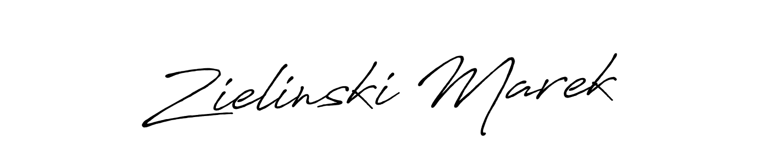 if you are searching for the best signature style for your name Zielinski Marek. so please give up your signature search. here we have designed multiple signature styles  using Antro_Vectra_Bolder. Zielinski Marek signature style 7 images and pictures png