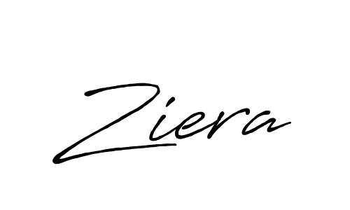 Create a beautiful signature design for name Ziera. With this signature (Antro_Vectra_Bolder) fonts, you can make a handwritten signature for free. Ziera signature style 7 images and pictures png