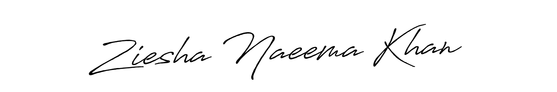 It looks lik you need a new signature style for name Ziesha Naeema Khan. Design unique handwritten (Antro_Vectra_Bolder) signature with our free signature maker in just a few clicks. Ziesha Naeema Khan signature style 7 images and pictures png