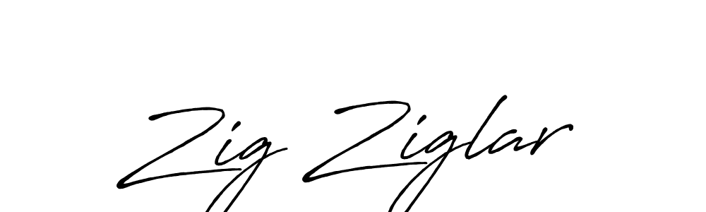 Make a beautiful signature design for name Zig Ziglar. With this signature (Antro_Vectra_Bolder) style, you can create a handwritten signature for free. Zig Ziglar signature style 7 images and pictures png