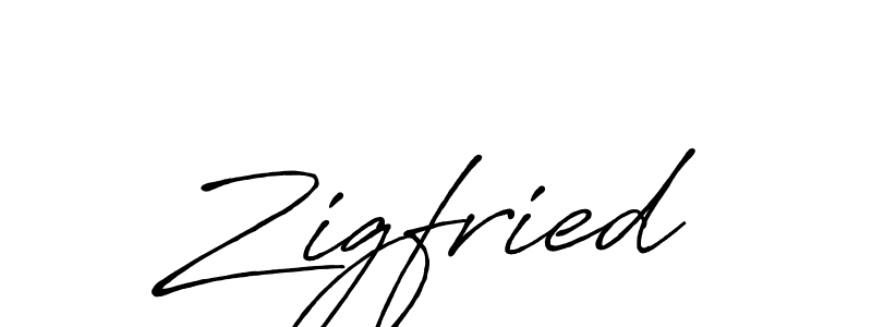 Best and Professional Signature Style for Zigfried. Antro_Vectra_Bolder Best Signature Style Collection. Zigfried signature style 7 images and pictures png