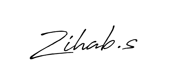 You should practise on your own different ways (Antro_Vectra_Bolder) to write your name (Zihab.s) in signature. don't let someone else do it for you. Zihab.s signature style 7 images and pictures png