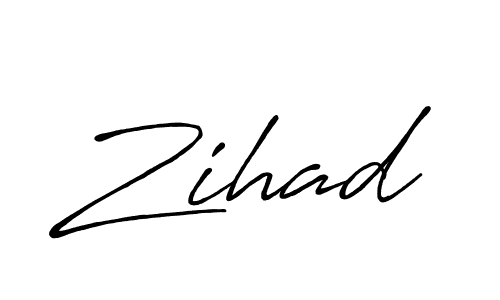 Design your own signature with our free online signature maker. With this signature software, you can create a handwritten (Antro_Vectra_Bolder) signature for name Zihad. Zihad signature style 7 images and pictures png