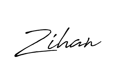 You should practise on your own different ways (Antro_Vectra_Bolder) to write your name (Zihan) in signature. don't let someone else do it for you. Zihan signature style 7 images and pictures png