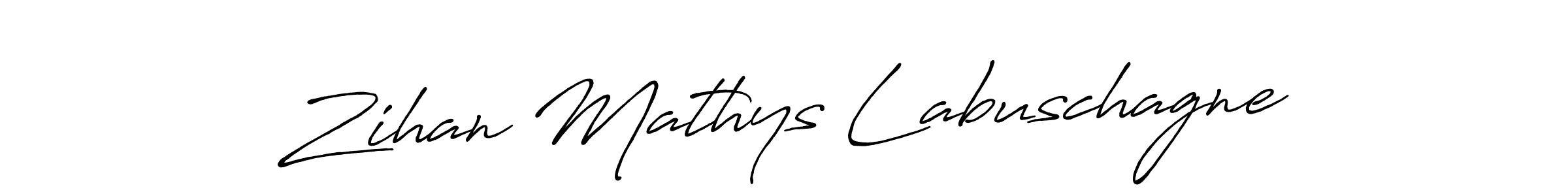 Create a beautiful signature design for name Zihan Mathys Labuschagne. With this signature (Antro_Vectra_Bolder) fonts, you can make a handwritten signature for free. Zihan Mathys Labuschagne signature style 7 images and pictures png