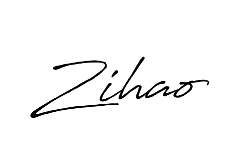 Make a beautiful signature design for name Zihao. With this signature (Antro_Vectra_Bolder) style, you can create a handwritten signature for free. Zihao signature style 7 images and pictures png
