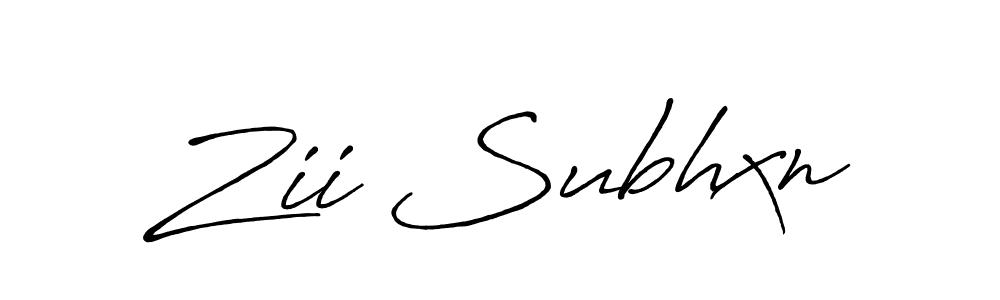 Make a beautiful signature design for name Zii Subhxn. Use this online signature maker to create a handwritten signature for free. Zii Subhxn signature style 7 images and pictures png