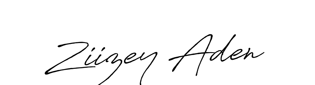 The best way (Antro_Vectra_Bolder) to make a short signature is to pick only two or three words in your name. The name Ziizey Aden include a total of six letters. For converting this name. Ziizey Aden signature style 7 images and pictures png