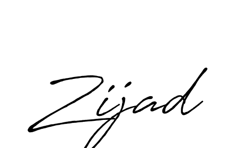 How to make Zijad signature? Antro_Vectra_Bolder is a professional autograph style. Create handwritten signature for Zijad name. Zijad signature style 7 images and pictures png