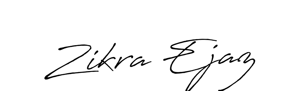 How to Draw Zikra Ejaz signature style? Antro_Vectra_Bolder is a latest design signature styles for name Zikra Ejaz. Zikra Ejaz signature style 7 images and pictures png