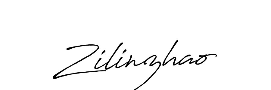 How to make Zilinzhao name signature. Use Antro_Vectra_Bolder style for creating short signs online. This is the latest handwritten sign. Zilinzhao signature style 7 images and pictures png