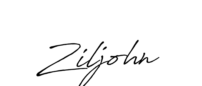 Also we have Ziljohn name is the best signature style. Create professional handwritten signature collection using Antro_Vectra_Bolder autograph style. Ziljohn signature style 7 images and pictures png