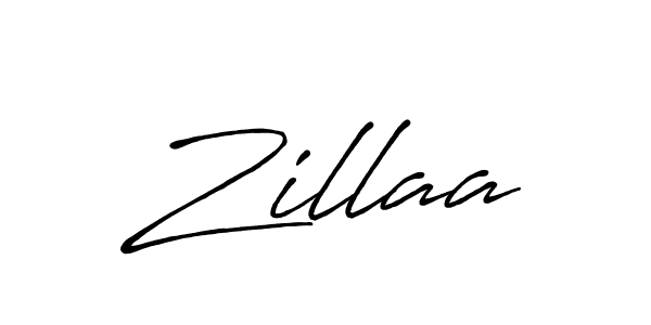Design your own signature with our free online signature maker. With this signature software, you can create a handwritten (Antro_Vectra_Bolder) signature for name Zillaa. Zillaa signature style 7 images and pictures png