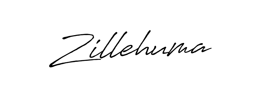 Create a beautiful signature design for name Zillehuma. With this signature (Antro_Vectra_Bolder) fonts, you can make a handwritten signature for free. Zillehuma signature style 7 images and pictures png