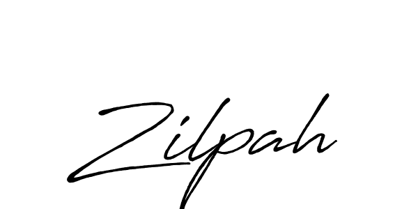 How to make Zilpah name signature. Use Antro_Vectra_Bolder style for creating short signs online. This is the latest handwritten sign. Zilpah signature style 7 images and pictures png