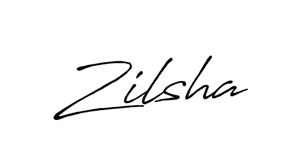 How to make Zilsha name signature. Use Antro_Vectra_Bolder style for creating short signs online. This is the latest handwritten sign. Zilsha signature style 7 images and pictures png