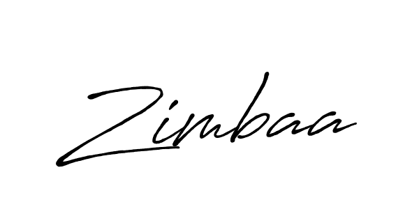 How to make Zimbaa name signature. Use Antro_Vectra_Bolder style for creating short signs online. This is the latest handwritten sign. Zimbaa signature style 7 images and pictures png