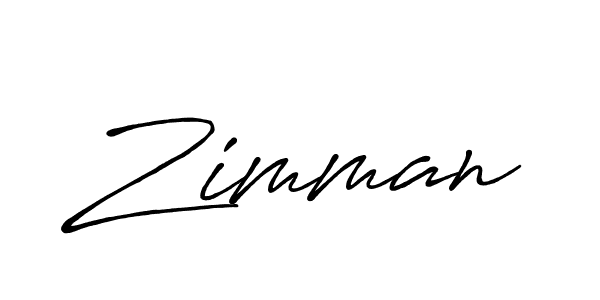 Make a beautiful signature design for name Zimman. With this signature (Antro_Vectra_Bolder) style, you can create a handwritten signature for free. Zimman signature style 7 images and pictures png