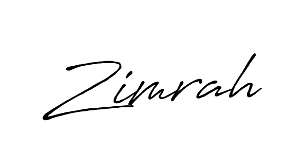 Antro_Vectra_Bolder is a professional signature style that is perfect for those who want to add a touch of class to their signature. It is also a great choice for those who want to make their signature more unique. Get Zimrah name to fancy signature for free. Zimrah signature style 7 images and pictures png