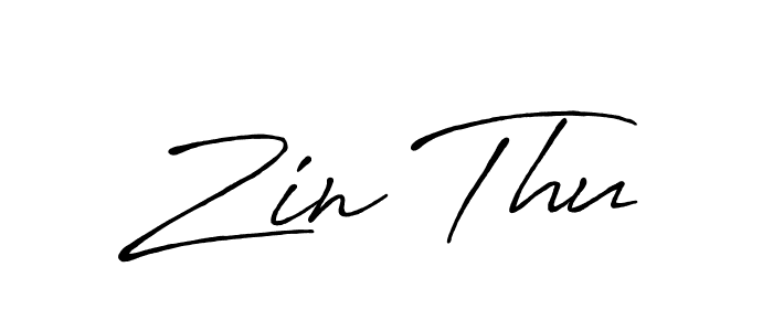 It looks lik you need a new signature style for name Zin Thu. Design unique handwritten (Antro_Vectra_Bolder) signature with our free signature maker in just a few clicks. Zin Thu signature style 7 images and pictures png