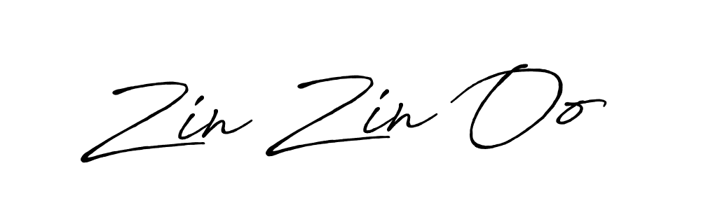 Also You can easily find your signature by using the search form. We will create Zin Zin Oo name handwritten signature images for you free of cost using Antro_Vectra_Bolder sign style. Zin Zin Oo signature style 7 images and pictures png