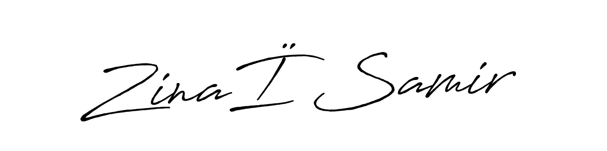 You can use this online signature creator to create a handwritten signature for the name ZinaÏ Samir. This is the best online autograph maker. ZinaÏ Samir signature style 7 images and pictures png