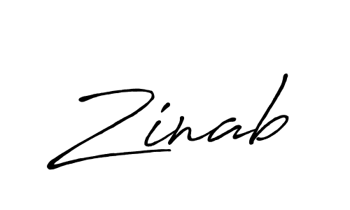 Once you've used our free online signature maker to create your best signature Antro_Vectra_Bolder style, it's time to enjoy all of the benefits that Zinab name signing documents. Zinab signature style 7 images and pictures png