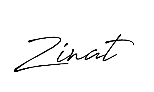 Zinat stylish signature style. Best Handwritten Sign (Antro_Vectra_Bolder) for my name. Handwritten Signature Collection Ideas for my name Zinat. Zinat signature style 7 images and pictures png