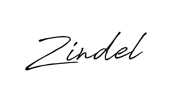 Create a beautiful signature design for name Zindel. With this signature (Antro_Vectra_Bolder) fonts, you can make a handwritten signature for free. Zindel signature style 7 images and pictures png