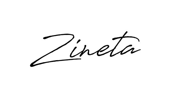 if you are searching for the best signature style for your name Zineta. so please give up your signature search. here we have designed multiple signature styles  using Antro_Vectra_Bolder. Zineta signature style 7 images and pictures png