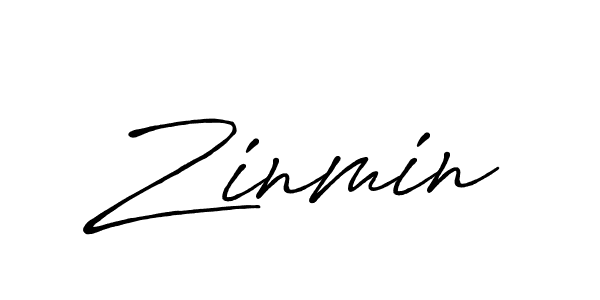 It looks lik you need a new signature style for name Zinmin. Design unique handwritten (Antro_Vectra_Bolder) signature with our free signature maker in just a few clicks. Zinmin signature style 7 images and pictures png