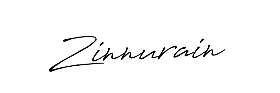 Make a beautiful signature design for name Zinnurain. Use this online signature maker to create a handwritten signature for free. Zinnurain signature style 7 images and pictures png