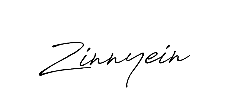 Use a signature maker to create a handwritten signature online. With this signature software, you can design (Antro_Vectra_Bolder) your own signature for name Zinnyein. Zinnyein signature style 7 images and pictures png