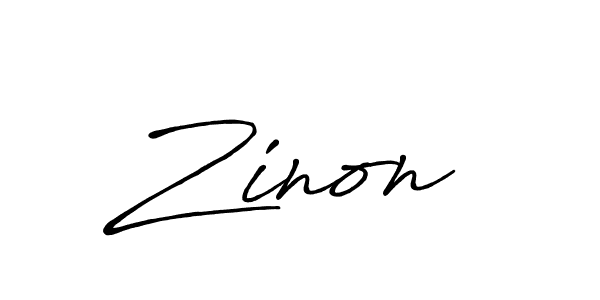 Design your own signature with our free online signature maker. With this signature software, you can create a handwritten (Antro_Vectra_Bolder) signature for name Zinon . Zinon  signature style 7 images and pictures png