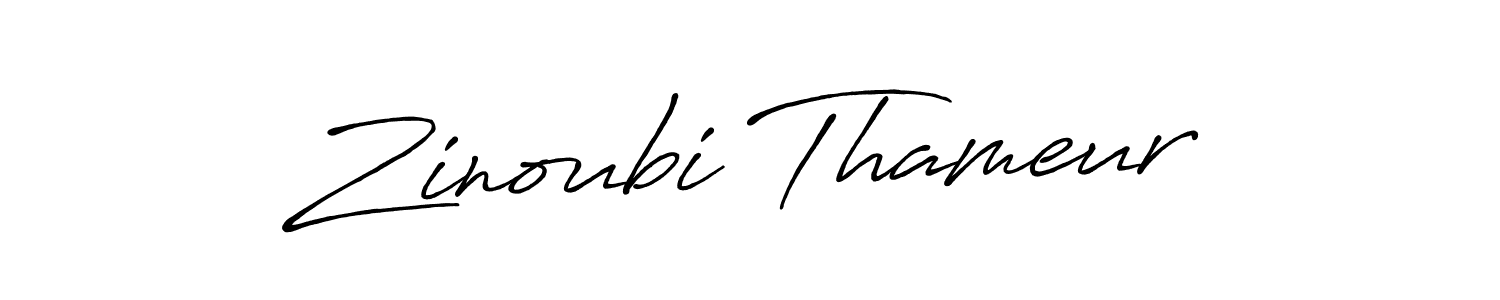 Zinoubi Thameur stylish signature style. Best Handwritten Sign (Antro_Vectra_Bolder) for my name. Handwritten Signature Collection Ideas for my name Zinoubi Thameur. Zinoubi Thameur signature style 7 images and pictures png