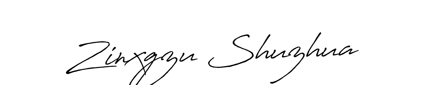 How to make Zinxgzu Shuzhua name signature. Use Antro_Vectra_Bolder style for creating short signs online. This is the latest handwritten sign. Zinxgzu Shuzhua signature style 7 images and pictures png