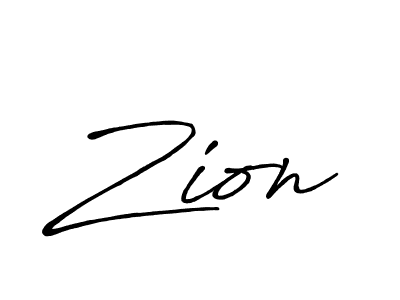 Design your own signature with our free online signature maker. With this signature software, you can create a handwritten (Antro_Vectra_Bolder) signature for name Zion. Zion signature style 7 images and pictures png