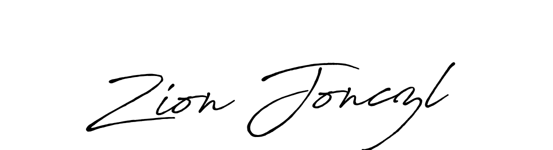 if you are searching for the best signature style for your name Zion Jonczl. so please give up your signature search. here we have designed multiple signature styles  using Antro_Vectra_Bolder. Zion Jonczl signature style 7 images and pictures png