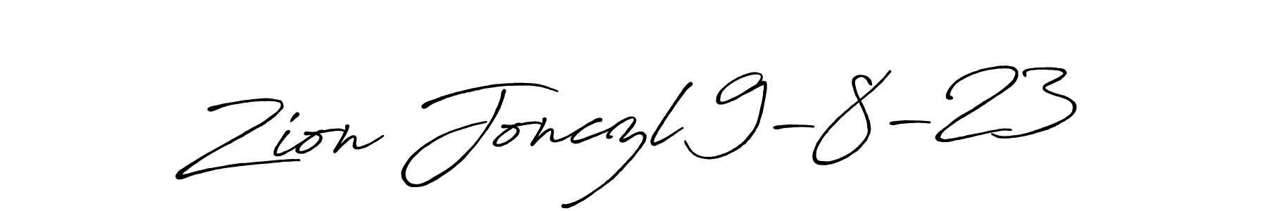 This is the best signature style for the Zion Jonczl 9-8-23 name. Also you like these signature font (Antro_Vectra_Bolder). Mix name signature. Zion Jonczl 9-8-23 signature style 7 images and pictures png