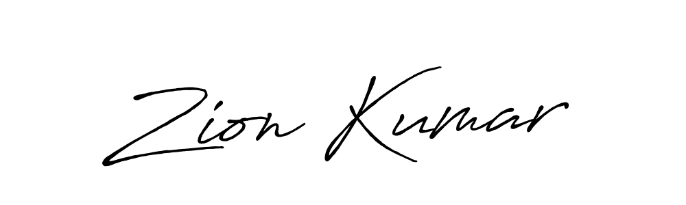 Make a beautiful signature design for name Zion Kumar. Use this online signature maker to create a handwritten signature for free. Zion Kumar signature style 7 images and pictures png