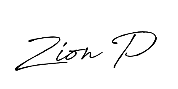 Make a beautiful signature design for name Zion P. Use this online signature maker to create a handwritten signature for free. Zion P signature style 7 images and pictures png