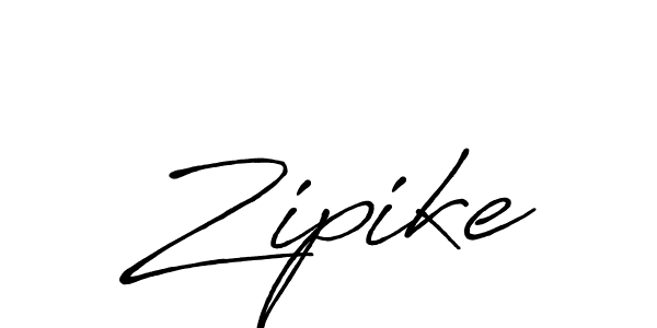 Design your own signature with our free online signature maker. With this signature software, you can create a handwritten (Antro_Vectra_Bolder) signature for name Zipike. Zipike signature style 7 images and pictures png