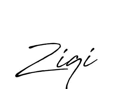 Design your own signature with our free online signature maker. With this signature software, you can create a handwritten (Antro_Vectra_Bolder) signature for name Ziqi. Ziqi signature style 7 images and pictures png