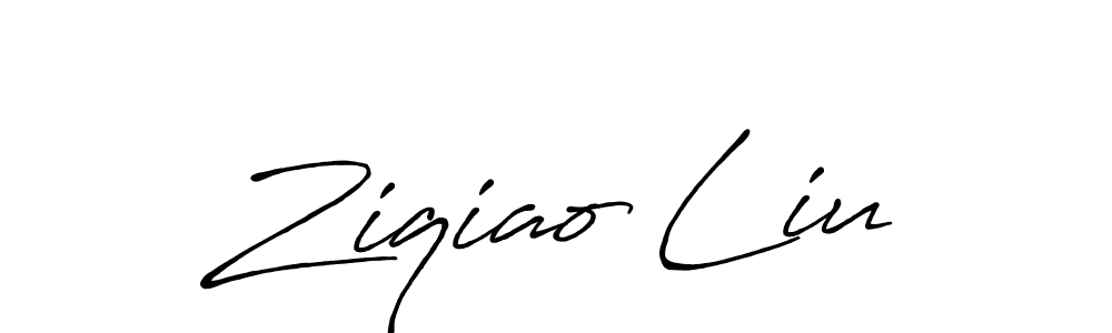 Also we have Ziqiao Liu name is the best signature style. Create professional handwritten signature collection using Antro_Vectra_Bolder autograph style. Ziqiao Liu signature style 7 images and pictures png