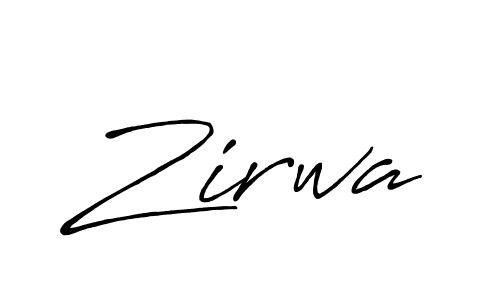 Also we have Zirwa name is the best signature style. Create professional handwritten signature collection using Antro_Vectra_Bolder autograph style. Zirwa signature style 7 images and pictures png