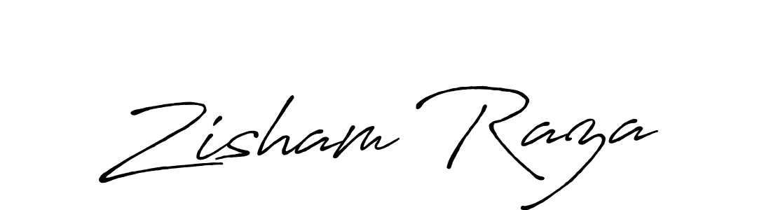 How to make Zisham Raza name signature. Use Antro_Vectra_Bolder style for creating short signs online. This is the latest handwritten sign. Zisham Raza signature style 7 images and pictures png