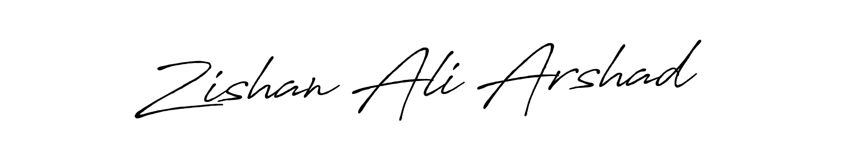 Zishan Ali Arshad stylish signature style. Best Handwritten Sign (Antro_Vectra_Bolder) for my name. Handwritten Signature Collection Ideas for my name Zishan Ali Arshad. Zishan Ali Arshad signature style 7 images and pictures png